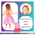 Pikkukuva 4 / 4: Peppa pig mekko 110 cm (4-6 v) siivet ja diadeemi greta gris