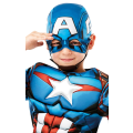 Miniatyrbillede 4 af 4: Captain america deluxe 122/128 cl (7-8 år) kostume med maske