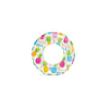 Miniatyrbillede 1 af 2: Svømmering 61 cm oppustelig badering ananas swim ring Intex