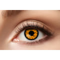 Miniatyrbild 1 av 2: Partylinser orange 3 mån färgade linser halloween coola crazy läskiga
