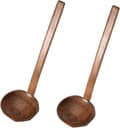Japansk långskaftad slev för hot pot i sköldpaddsskal-stil - 2-pack