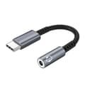 USB-C til 3,5 mm hodetelefonadapter, grå
