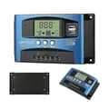 Solladdningsregulator (MPPT) 100A 80A 60A 50A 40A 30A, Dubbel USB, LCD-display, 12V 24V 30A