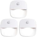 Sensorlampa, 3-pack batteridriven sensor nattlampa, sensorlampa för inomhusbruk