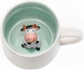 Söt ko-mugg, 3D djur keramisk kaffe-/tekopp, perfekt som examenspresent, födelsedagspresent