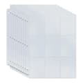 10-pack – Plastfickor för samlarkort – 9-ficks transparenta fickor