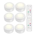 LED-spotlightset – 6 stilrena lampor med 2 praktiska fjärrkontroller
