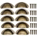 Kopgreb til skuffer og låger — 10-pak, bronze finish