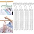 8-pack multifunktionella utrymmesbesparande smarta galgar - 9 fack