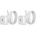 2-pack - iPhone-laddare - Snabbladdare - Adapter + Datakabel 20W 2-pack iPhone