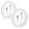 USB C till USB C-kabel 3FT Certifierad 2-pack 60W Usbc Tyg Snabb Laddning Typ C Laddningskabel Kompatibel med iPhone 17/16 Pro Max Plus Samsung