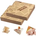 200 st. hamburgerpapper, burgerpåsar, smörgåspapper, 18x18 cm tidningstryckstil, matpåsar för hamburgare