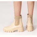 Miniatyrbillede 10 af 11: Dames Chelsea Støvler Slip On Platform Ankelstøvler Lug Sole Chunky Booties US7