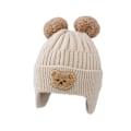 Pikkukuva 1 / 5: Vauvan Beanie-Pipo, Vauvan ja Taaperon Talvinen Lämmin Neulepipo beige