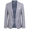 Miniatyrbillede 2 af 6: Herre Slank Pasform 2-delt Business Suit, Jakke, Bukser grey XXL