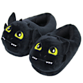 Miniatyrbilde 1 av 6: Myke Katt-Topplapper for Kvinner, Plysj Varme Slip-on Topplapper Smiles