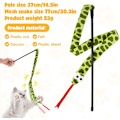 Miniatyrbild 4 av 5: Katt Leksak Spö Leksak för Katter, Nät Orm & Crinkle Plysch Kattunge Spö Interaktiva Leksaker