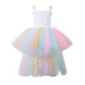 Miniatyrbillede 1 af 5: Piges Tulle Kjole Festkjole Til Fest Colorful 8T(120-140cm)
