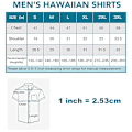 Pikkukuva 5 / 5: Miesten Havaijilaiset Paidat Lyhythihainen Napitettava Rentopaita Painettu Rantopaita Color 4 XL