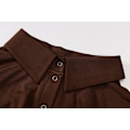 Miniatyrbilde 10 av 11: Kvinners Langarmet Bodysuit med Nedfellbar Krage brown M