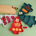 Miniatyrbilde 8 av 8: Juletrær Fruktfat Juleribbe Festdekorasjoner red
