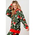 Miniatyrbild 4 av 7: Dam Candy Cane Julpyjamas Randig Loungeset Jul-PJs Set green S