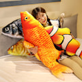 Miniatyrbilde 4 av 5: 3D Simulert Gullfisk Plussjdyr Stoppet Myk Dyrekarpe Plussj A 80cm