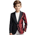 Miniatyrbillede 1 af 9: Drengenes Blazer Slim Fit Suitjakke Formel Smokingjakke red 14