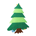 Miniatyrbilde 5 av 7: Filtt juletre for småbarn, Montessori filtt juletre style1
