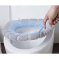 Miniatyrbilde 5 av 7: Stikket farget bærbar strikket toalettmatte O-type universell blue
