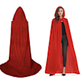 Miniatyrbilde 2 av 8: Unisex hettekappe, Halloween-kappe for cosplay red 140cm without hat