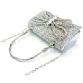 Miniatyrbilde 2 av 7: Kvinners Aftenveske Glitter Clutch Penger for Kvinner Aften Bryllup Fest Veske silver