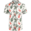 Miniatyrbillede 3 af 6: Mænds Hawaiiskjorte og Shorts white M