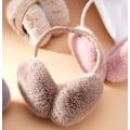 Pikkukuva 5 / 6: Korvatyynyt Talvi, Korvanlämmittimet Taitettavat Pehmeät Plushiset Korvatyynyt beige