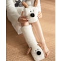 Miniatyrbillede 2 af 3: Dames Fuzzy Slippersokker, Cozy Varme Vinter Fleece Anti-Skrid Sikre Hjemmesokker white