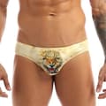 Menn Sexy Morsom 3D Ulv Trykte Truser yellow M