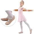 Miniatyrbilde 2 av 5: Ballett-sko for jenter i mykt lær, dansesko for gutter WHITE 25