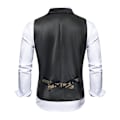 Miniatyrbillede 3 af 7: Herre Victorian Dobbeltbrystet Vest Gothic Steampunk Vest black M