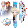 Miniatyrbilde 1 av 5: Barneklokke, Spiderman 24 Superheltfigurer Projektor Klokke Frozen