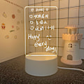 Miniatyrbillede 4 af 4: Notetavle Kreativ Led Natlampe USB Beskedtavle Shape 5