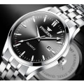 Miniatyrbild 2 av 5: Herr Business Quartz Klocka, Analog Vattentät Luminous Datum Casual Armbandsur A-Black