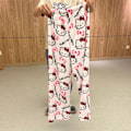 Pikkukuva 5 / 6: Naisten Piirretty Kissan Pyjama Housut Flanelli Mukavat Unihousut white M