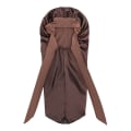 Miniatyrbilde 2 av 5: Lang Sateng Bonnet for Kvinner Silke Bonnet for Søvn Søvnhette brown