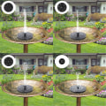 Miniatyrbild 4 av 5: Solcellsdriven fågelbadsfountainpump, solfontän med 6 munstycken, fristående flytande 13cm