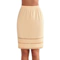 Halvunderkjol för kvinnor Underskirt Klänning Extender Spets beige S