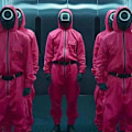 Miniatyrbild 10 av 11: Squid Game Vuxen Triangelvakt Jumpsuit L