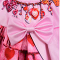 Miniatyrbild 8 av 11: Flickor Rise Röd Kostym för Barn Prinsessan Bridget Rosa Hjärtklänning Cosplay Kläder pink 130