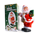 Miniatyrbild 1 av 9: Twerking Tomte, Dansande Elektrisk Julplyschdocka Backpack style