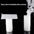 Miniatyrbillede 6 af 6: Badekarprop Silicone Gulvdræn Anti-Lugt Måtte, Silica Gel Drænpropper white 15*15cm