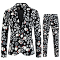Pikkukuva 1 / 4: Miesten Jouluasu 2-osainen Joulujuhla Tuxedo-puku BLACK 4XL